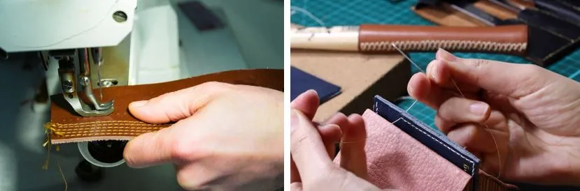 Sewing Leather on an Industrial Machine vs Hand Stitching Leather